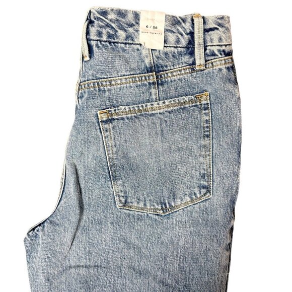 Good American Jeans Womens Size 4 /28 90s Duster Straight High Rise NEW GNDU999T - Picture 7 of 12